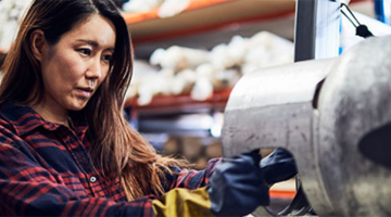Photo of woman working in manufacturing