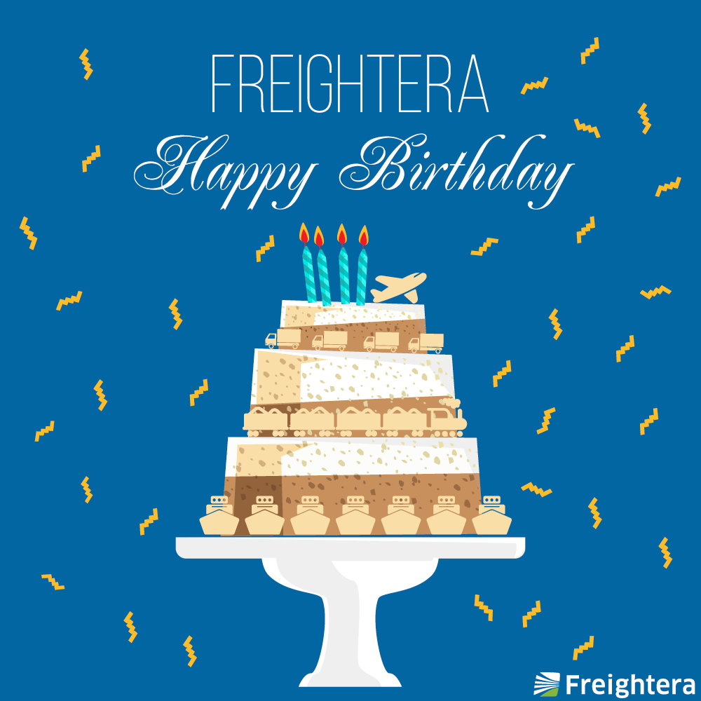 Happy Birthday, Freightera card