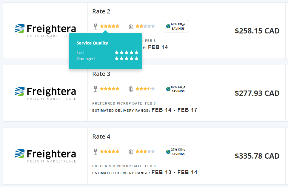 Carrier selection