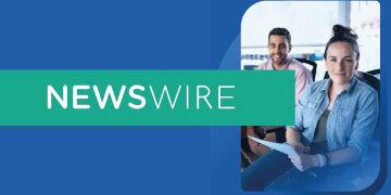 Newswire website logo and background screen